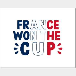 France Won The Cup Posters and Art